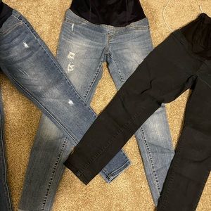 3 pairs of Maternity jeans. In great condition